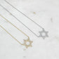 PREORDER: Star of David Cubic Zirconia Pendant Necklaces in Two Colors