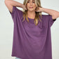 Zenana "Modish Comfort" Rayon Oversized Front Pocket Top