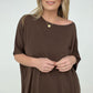 Zenana "Modish Comfort" Rayon Oversized Front Pocket Top