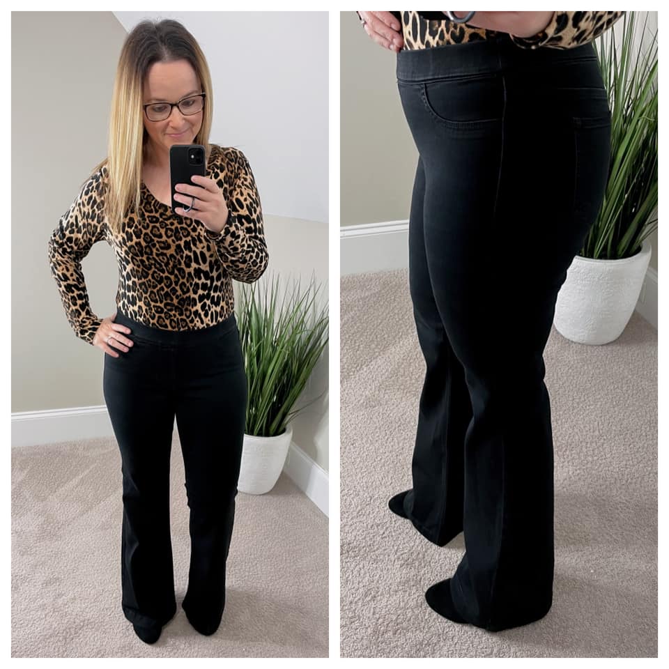 Next Level Black Flare Jeans