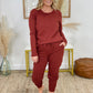 Solid Cotton Top & Jogger Set
