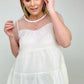 Date Night Swiss Dot Mesh Knit Top