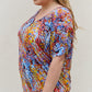 Multicolored Dolman Flowy Top