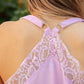Lace Bonbon Bodysuit in Lavender