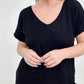 Simply Spring Ribbed V-Neck top