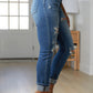 ARTEMIS High Rise Distressed Straight Jeans