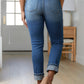 ARTEMIS High Rise Distressed Straight Jeans