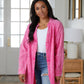 Corey Button Up Top in Fuchsia