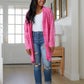 Corey Button Up Top in Fuchsia
