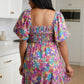 Bright Blooms Floral Dress
