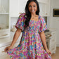 Bright Blooms Floral Dress