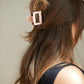 Checkered Claw Clip in Pink