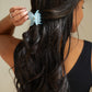 Butterfly Claw Clip in Matte Blue