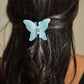 Butterfly Claw Clip in Matte Blue