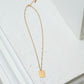 Checkered Pendant Necklace