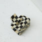 Checkered Claw Clip in Black