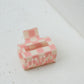Checkered Claw Clip in Pink