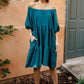 Teal Tiers Dress