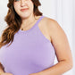 Rocker Chic Halter Neck Tank - Lavender