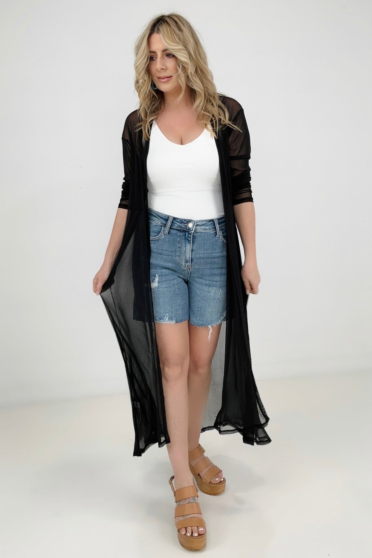 Eden Mesh Duster Kimono