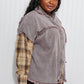 SIZE SMALL In The Twilight Plaid Shacket