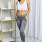 Rae Mode Full Size Heathered Wide Waistband Yoga Leggings