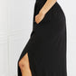 It's My Time Side Scoop Scrunch Skirt - Black