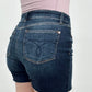 Judy Blue Dark Wash Buttoned Fly Cut Off Denim Shorts