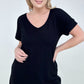 Simply Spring Ribbed V-Neck top