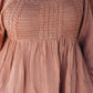 Heyson Crochet Trimmed Babydoll Mini Dress with Smocked Back