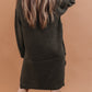 Davi & Dani Solid Long Sleeve Argyle Button Down Sweater Dress