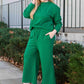 Take Me Away Textured Long Sleeve Top and Pants Set - 6 Colors