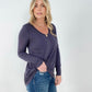 Rae Mode Basic V-Neck Long Sleeve Top