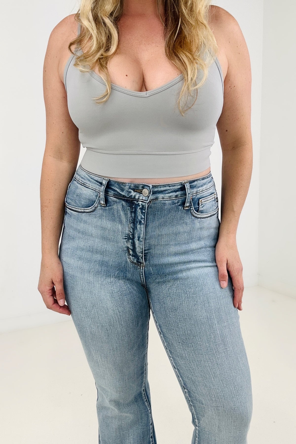 RESTOCK - Judy Blue Tummy Control Release Hem Flares