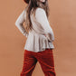 Long Sleeve Solid Front Tie Knit Top