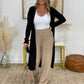 Wine Time Ribbed Cardigan - 3 Colors