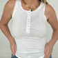 Door Buster Ribbed Button Snap Tank - Multiple Colors