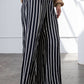 Rae Mode Striped Hi Waist Wide Leg Long Pants