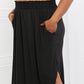 It's My Time Side Scoop Scrunch Skirt - Black