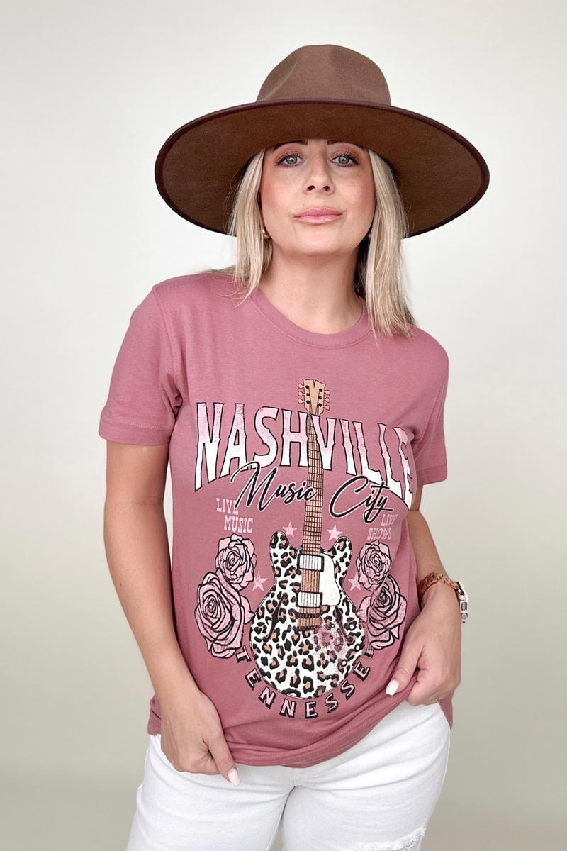 NASHVILLE MUSIC CITY Short Sleeve Graphic T