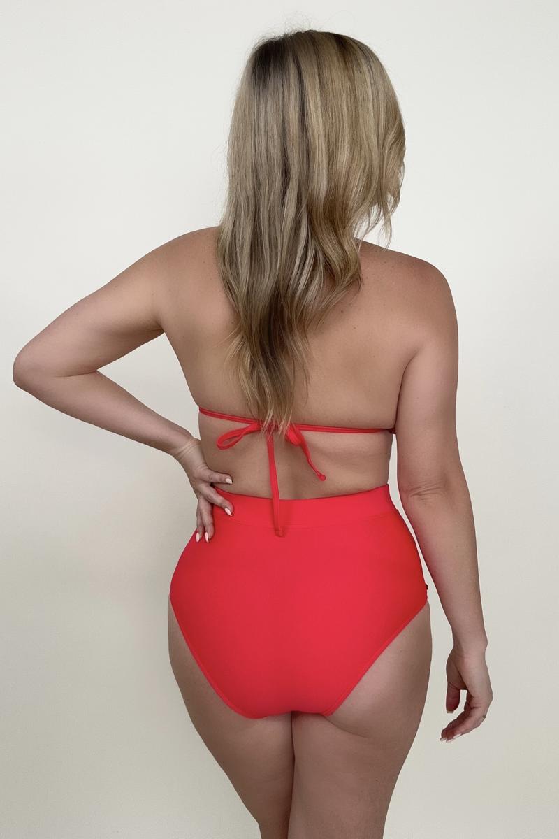 Pom Pom Mesh High Waist Bikini