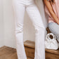 Pure White High Waist Boot Cut Jeans