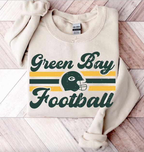 Retro Print Football Shirt/Sweatshirt