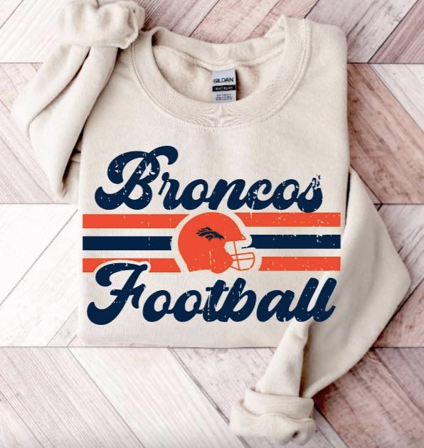Retro Print Football Shirt/Sweatshirt