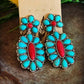 Turquoise Oval Drop Earrings