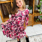 PREORDER: Matching Tiered Floral Dress in Berry