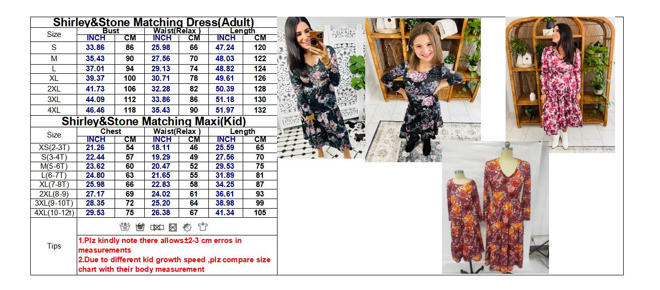 PREORDER: Matching Tiered Floral Dress in Berry