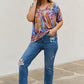 Multicolored Dolman Flowy Top