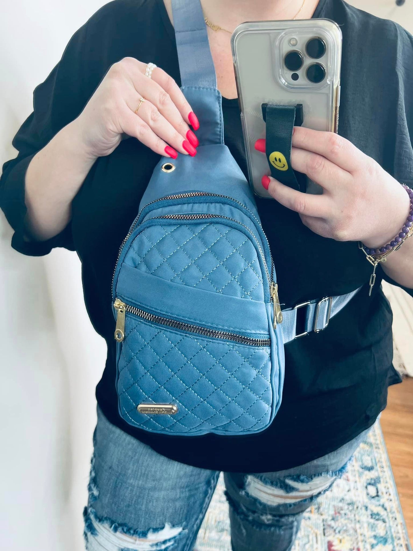 PREORDER: Quilted Sling Bag in Five Colors