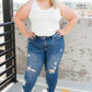 Judy Blue Vintage Indigo Cropped Skinny Jeans